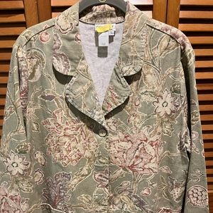 Floral Patterned Women's Jacket